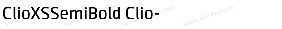 ClioXSSemiBold Clio字体转换